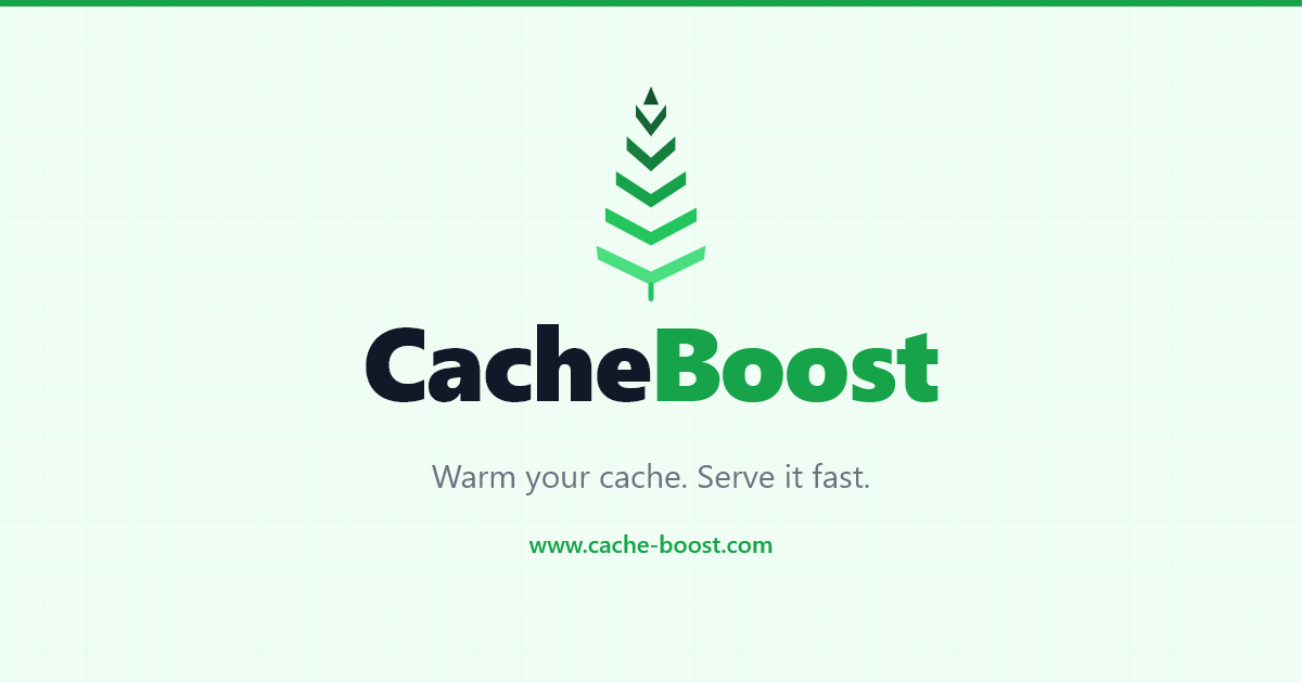 Promote Cache CacheBoost — Automatic Cache Warming for Your Website